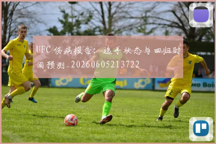 UFC 伤病报告：选手状态与回归时间预测_20260605213722
